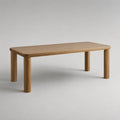 Table à manger extensible rectangulaire en bois, chêne naturel, 160 à 200 × 90 × 75 cm